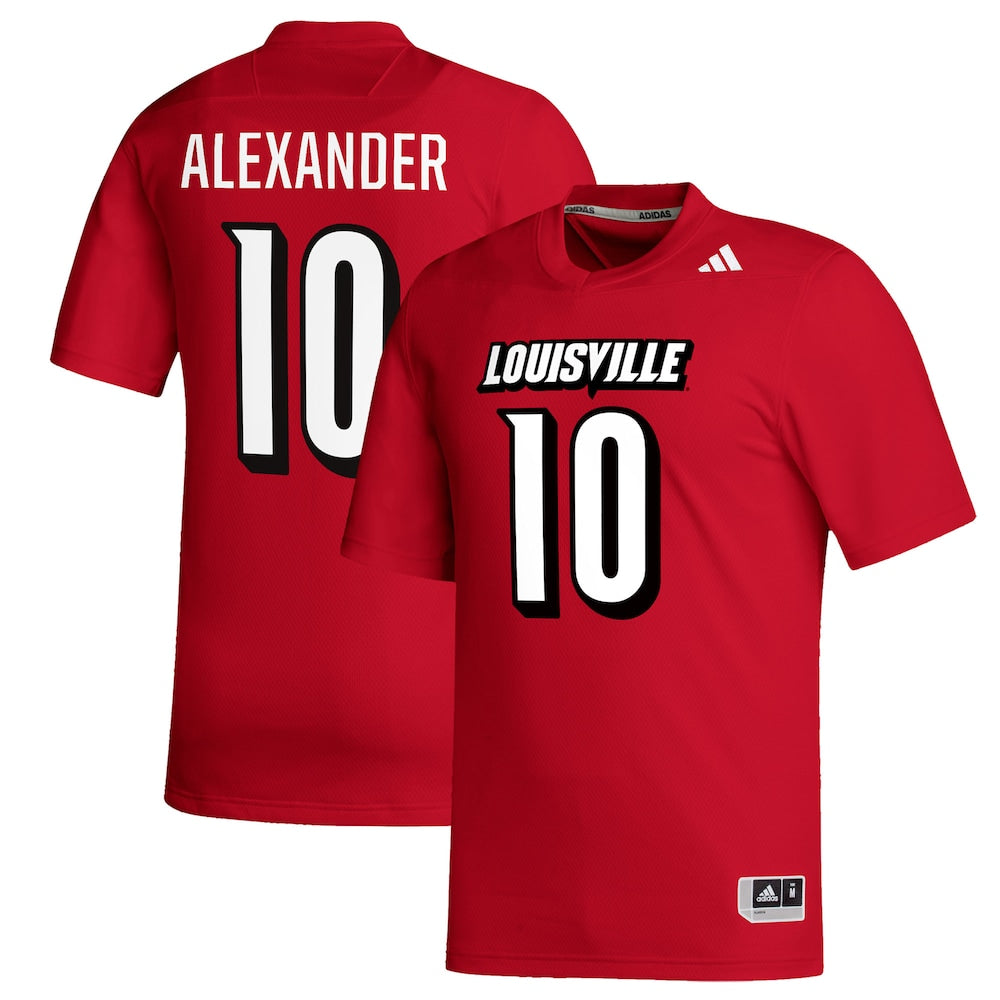 Jaire Alexander Red Louisville Cardinals Replica Football Alumni Jersey - retro stitched football jersey for Jaire Alexander fans