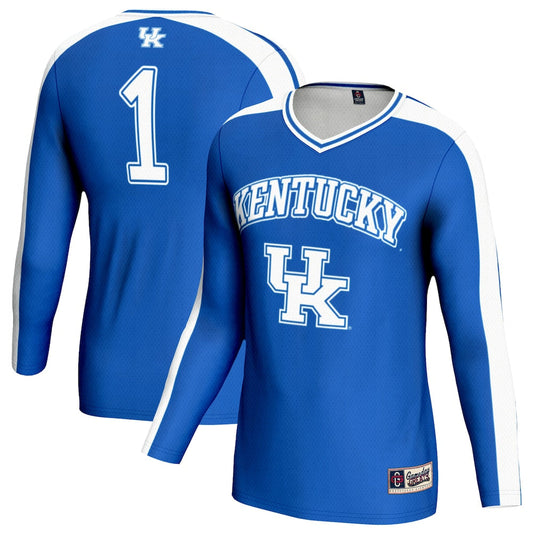 Gameday Greats Royal Kentucky Wildcats Volleyball Lightweight Fashion Jersey - retro stitched jersey jersey for Gameday Greats fans