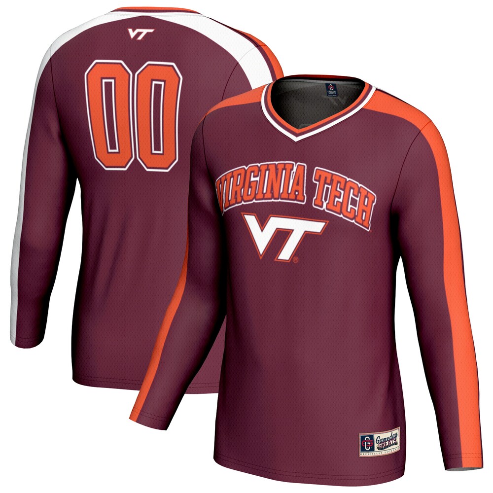 Gameday Greats 00 Maroon Virginia Tech Hokies Lightweight Volleyball Fashion Jersey - retro stitched jersey jersey for Gameday Greats fans