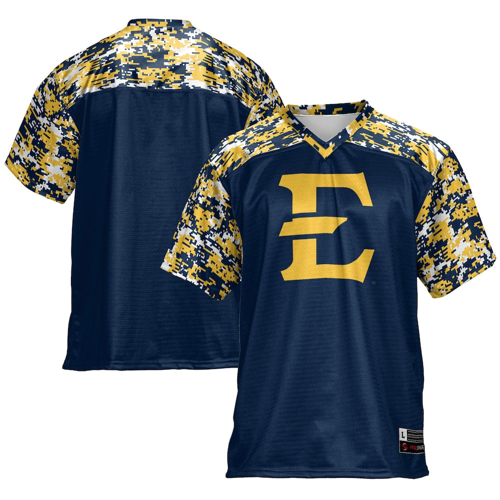 Gameday Greats Navy Etsu Buccaneers Football Jersey - retro stitched football jersey for Gameday Greats fans