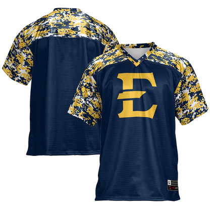 Gameday Greats Navy Etsu Buccaneers Football Jersey - retro stitched football jersey for Gameday Greats fans