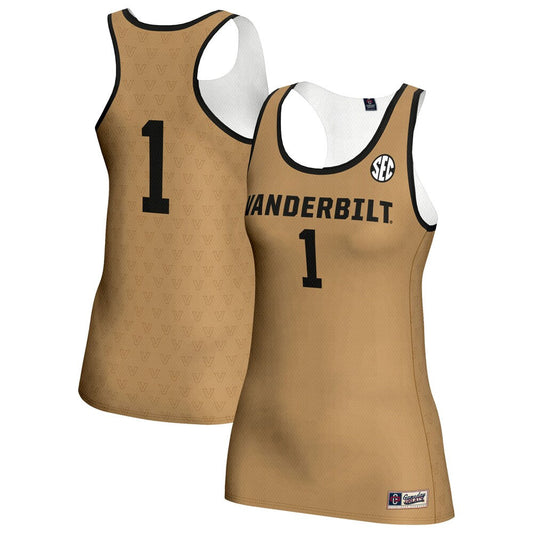 Gameday Greats 1 Gold Vanderbilt Commodores Volleyball Lightweight Fashion Jersey - retro stitched jersey jersey for Gameday Greats fans