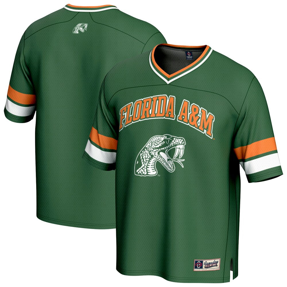 Gameday Greats Green Florida Am Rattlers Spirit Football Jersey - retro stitched football jersey for Gameday Greats fans