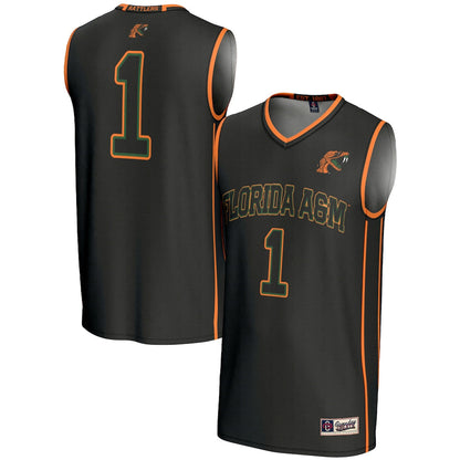 Gameday Greats 1 Black Florida Am Rattlers Lightweight Basketball Jersey - retro stitched basketball jersey for Gameday Greats fans