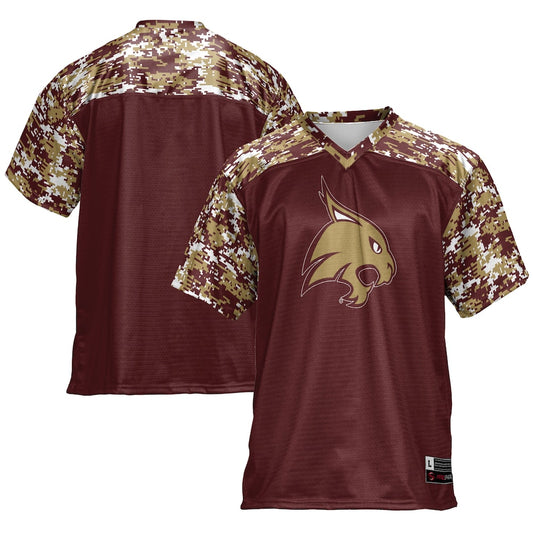 Gameday Greats Maroon Texas State Bobcats Football Jersey - retro stitched football jersey for Gameday Greats fans