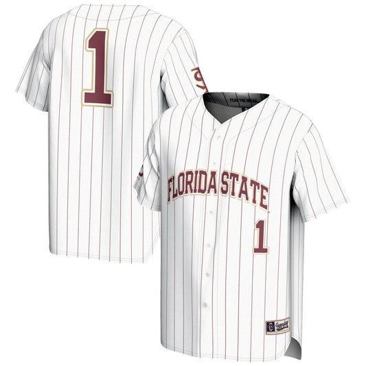 Gameday Greats 1 White Florida State Seminoles Lightweight Baseball Jersey - retro stitched baseball jersey for Gameday Greats fans