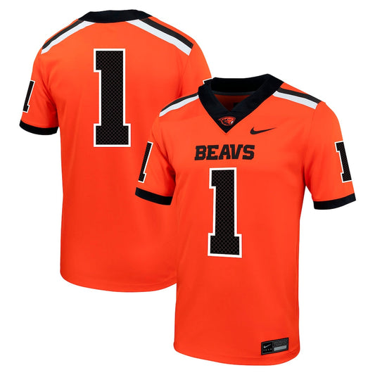 1 Orange Oregon State Beavers Untouchable Football Jersey - retro stitched football jersey for 1 Orange fans
