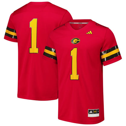 1 Red Grambling Tigers Premier Strategy Jersey - retro stitched jersey jersey for 1 Red fans