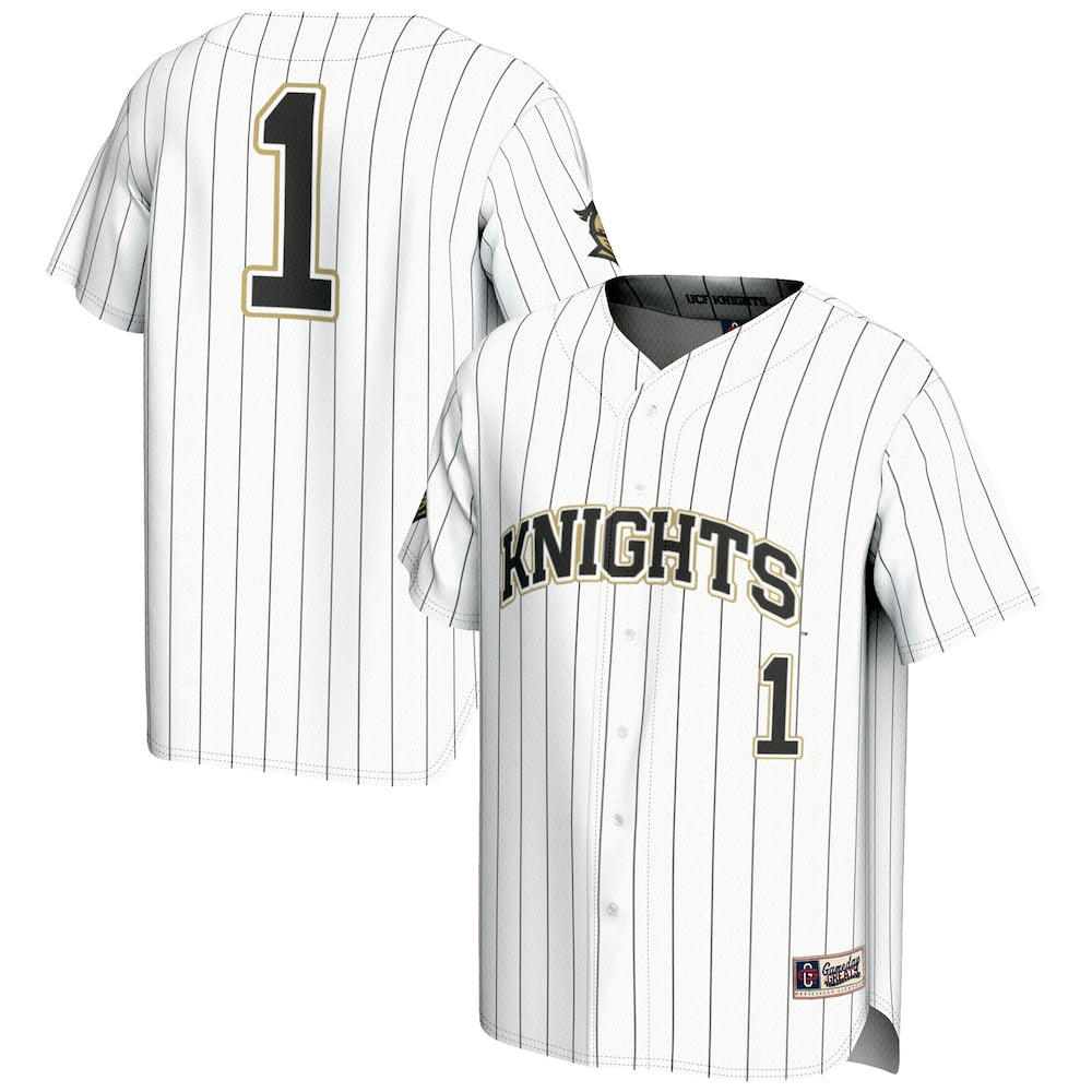 Gameday Greats 1 White Ucf Knights Lightweight Baseball Jersey - retro stitched baseball jersey for Gameday Greats fans