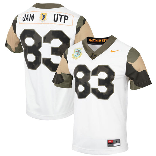 83 White Air Force Falcons Special Game Replica Jersey - retro stitched jersey jersey for 83 White fans