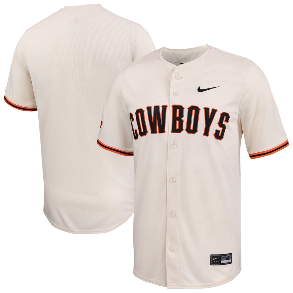 Natural Oklahoma State Cowboys Limited Baseball Jersey - retro stitched baseball jersey for Natural Oklahoma fans