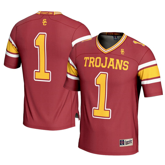 Gameday Greats 1 Cardinal Usc Trojans Football Jersey - retro stitched football jersey for Gameday Greats fans