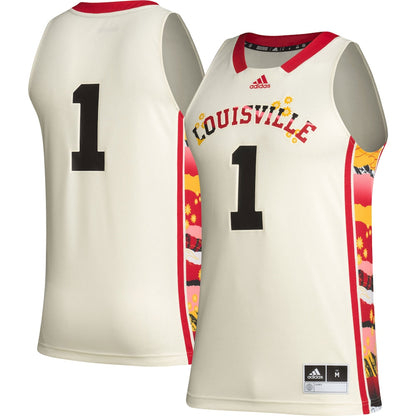 1 Khaki Louisville Cardinals Honoring Black Excellence Basketball Jersey - retro stitched basketball jersey for 1 Khaki fans
