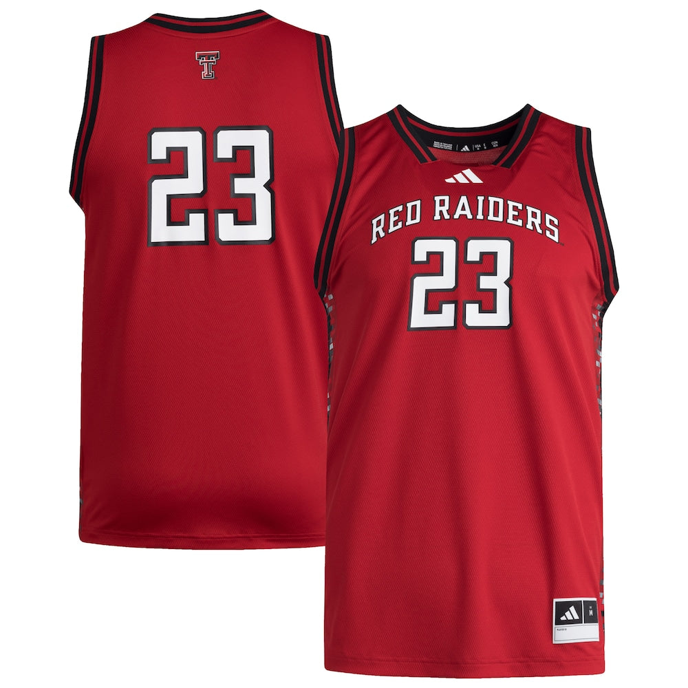 23 Red Texas Tech Red Raiders Replica Swingman Jersey - retro stitched jersey jersey for 23 Red fans