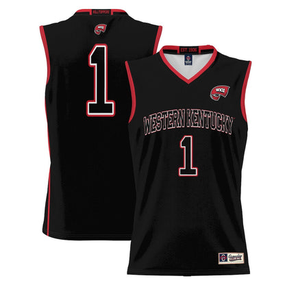 Male Gameday Greats 1 Black Western Kentucky Hilltoppers Lightweight Basketball Jersey - retro stitched basketball jersey for Male Gameday fans