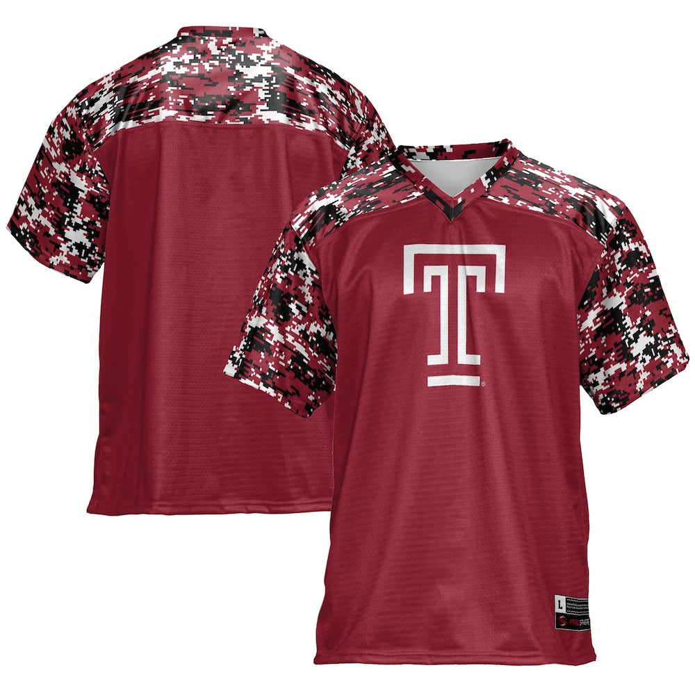 Gameday Greats Cherry Temple Owls Football Jersey - retro stitched football jersey for Gameday Greats fans