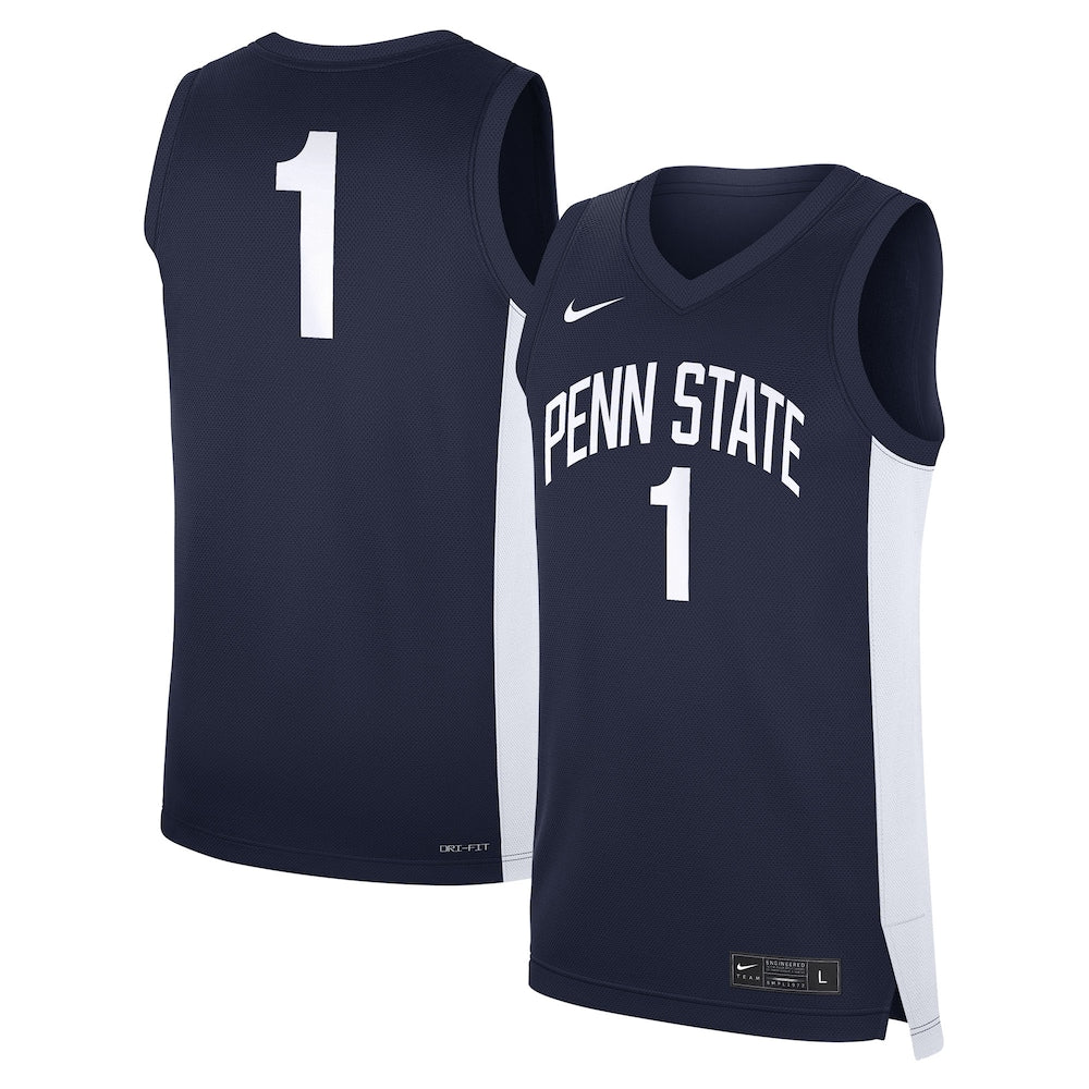 1 Navy Penn State Nittany Lions Road Replica Jersey - retro stitched jersey jersey for 1 Navy fans