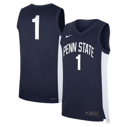 1 Navy Penn State Nittany Lions Road Replica Jersey - retro stitched jersey jersey for 1 Navy fans