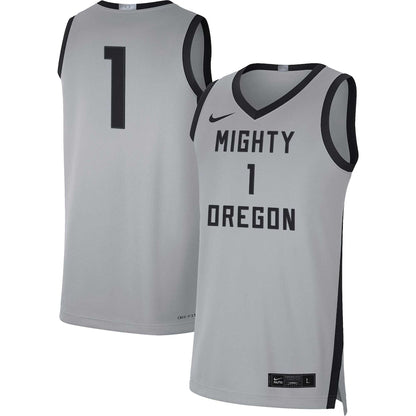 1 Grayblack Oregon Ducks Limited Basketball Jersey - retro stitched basketball jersey for 1 Grayblack fans