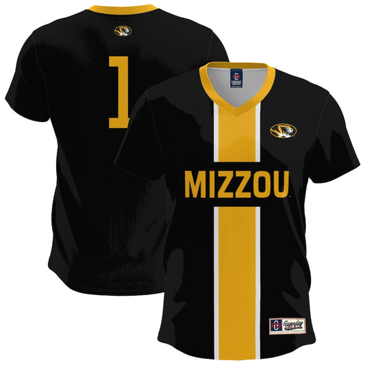 Gameday Greats Black Missouri Tigers Lightweight Soccer Fashion Jersey - retro stitched jersey jersey for Gameday Greats fans