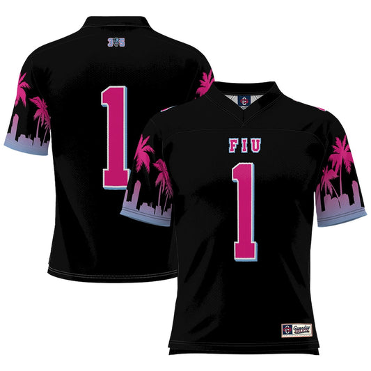 Gameday Greats 1 Black Fiu Panthers Miami Vice Football Jersey - retro stitched football jersey for Gameday Greats fans