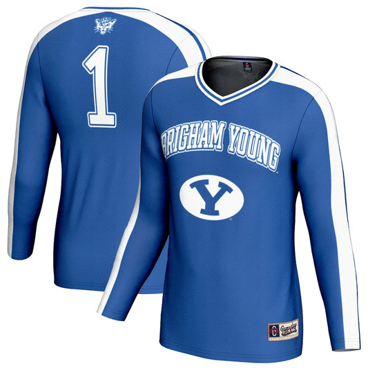 Gameday Greats Royal Byu Cougars 1 Lightweight Volleyball Fashion Jersey - retro stitched jersey jersey for Gameday Greats fans