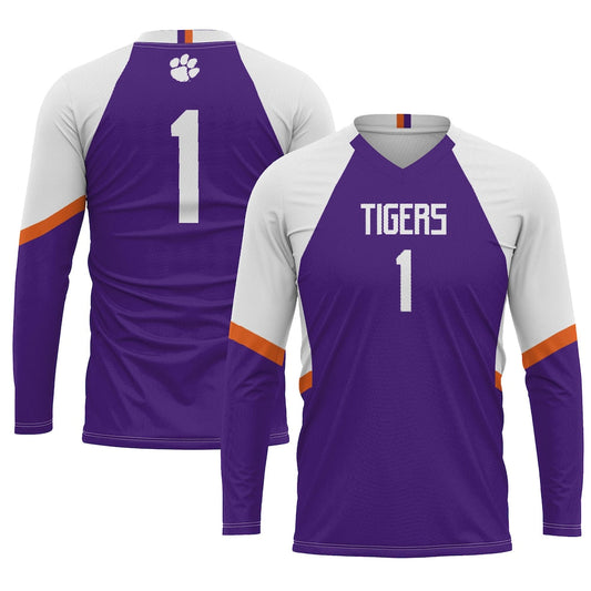 Gameday Greats 1 Purple Clemson Tigers Lightweight Volleyball Jersey - retro stitched jersey jersey for Gameday Greats fans