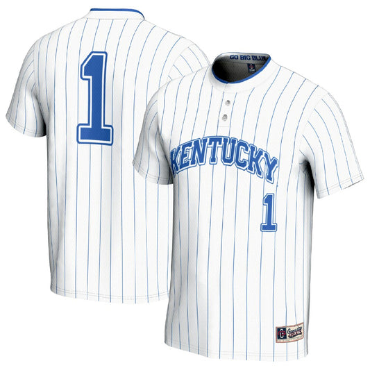 Gameday Greats 1 White Kentucky Wildcats Lightweight Softball Fashion Jersey - retro stitched jersey jersey for Gameday Greats fans