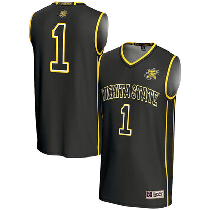 Gameday Greats Black Wichita State Shockers 1 Basketball Jersey - retro stitched basketball jersey for Gameday Greats fans