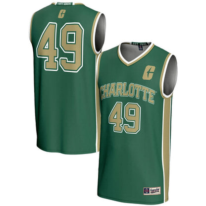Gameday Greats 49 Green Charlotte 49Ers Lightweight Basketball Jersey - retro stitched basketball jersey for Gameday Greats fans