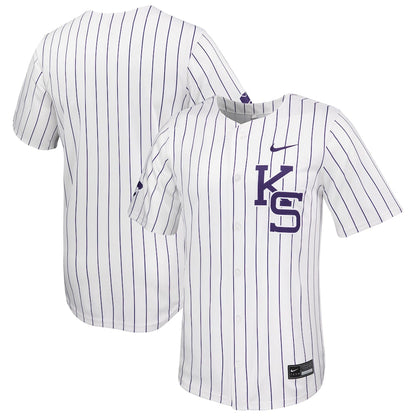 White Kansas State Wildcats Limited Baseball Jersey - retro stitched baseball jersey for White Kansas fans
