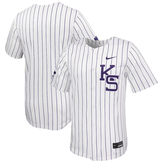 White Kansas State Wildcats Limited Baseball Jersey - retro stitched baseball jersey for White Kansas fans