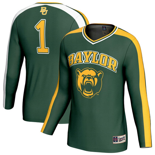 Gameday Greats 1 Green Baylor Bears Lightweight Volleyball Fashion Jersey - retro stitched jersey jersey for Gameday Greats fans