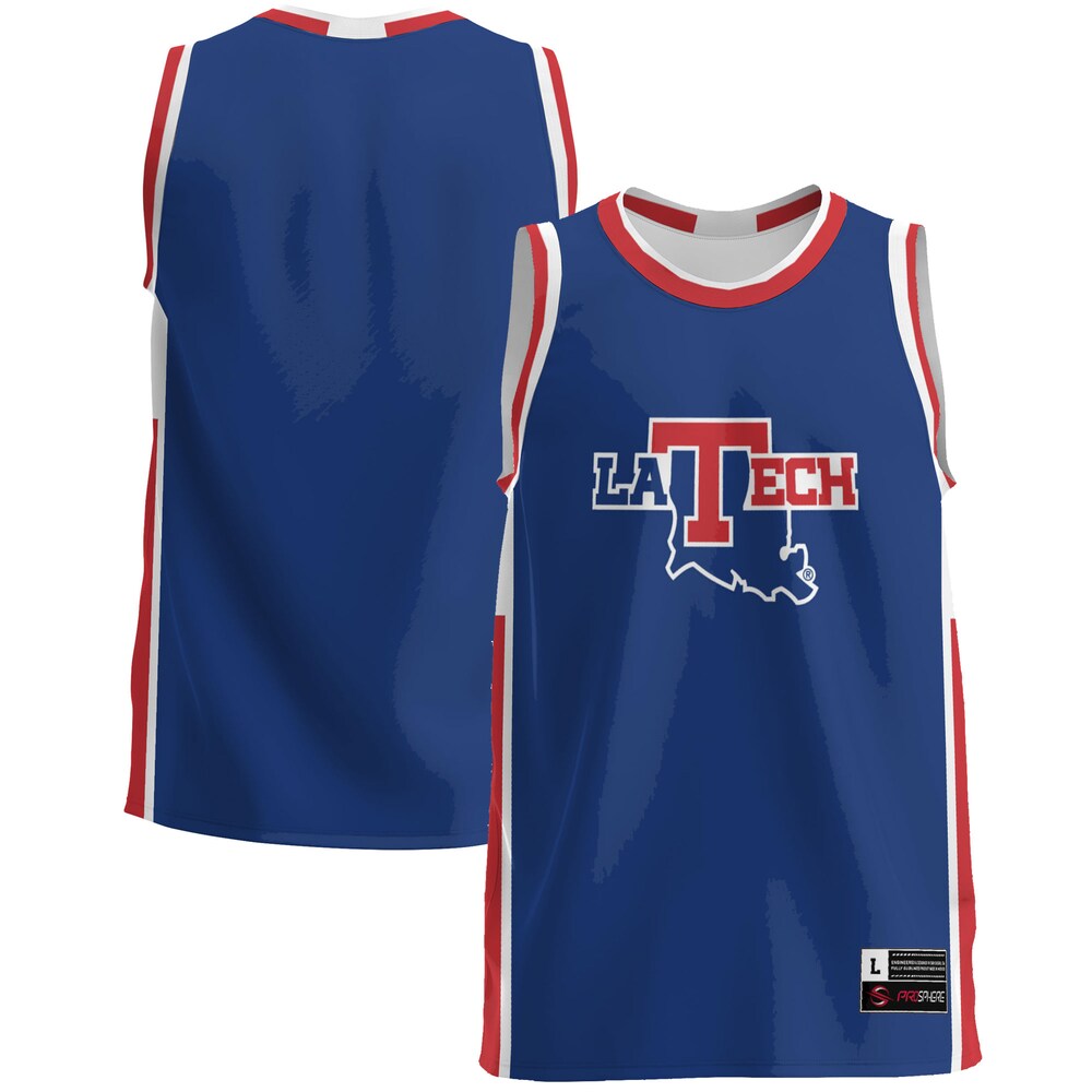 Gameday Greats Blue Louisiana Tech Bulldogs Lightweight Basketball Jersey - retro stitched basketball jersey for Gameday Greats fans