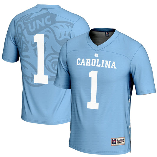 Gameday Greats 1 Carolina Blue North Carolina Tar Heels Lightweight Lacrosse Jersey - retro stitched jersey jersey for Gameday Greats fans