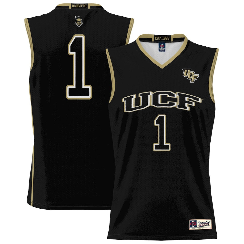 Gameday Greats 1 Black Ucf Knights Lightweight Basketball Jersey - retro stitched basketball jersey for Gameday Greats fans