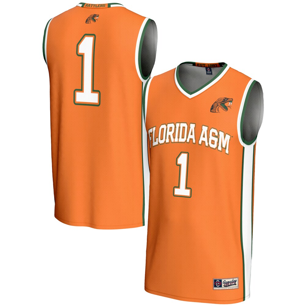 Gameday Greats 1 Orange Florida Am Rattlers Lightweight Basketball Jersey - retro stitched basketball jersey for Gameday Greats fans