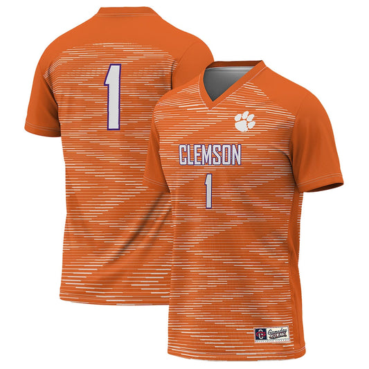 Gameday Greats 1 Orange Clemson Tigers Lightweight Soccer Jersey - retro stitched jersey jersey for Gameday Greats fans