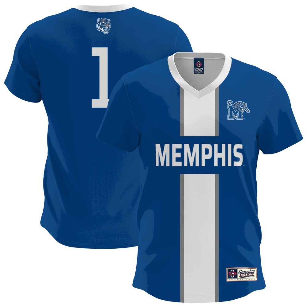 Gameday Greats Royal Memphis Tigers Lightweight Soccer Fashion Jersey - retro stitched jersey jersey for Gameday Greats fans