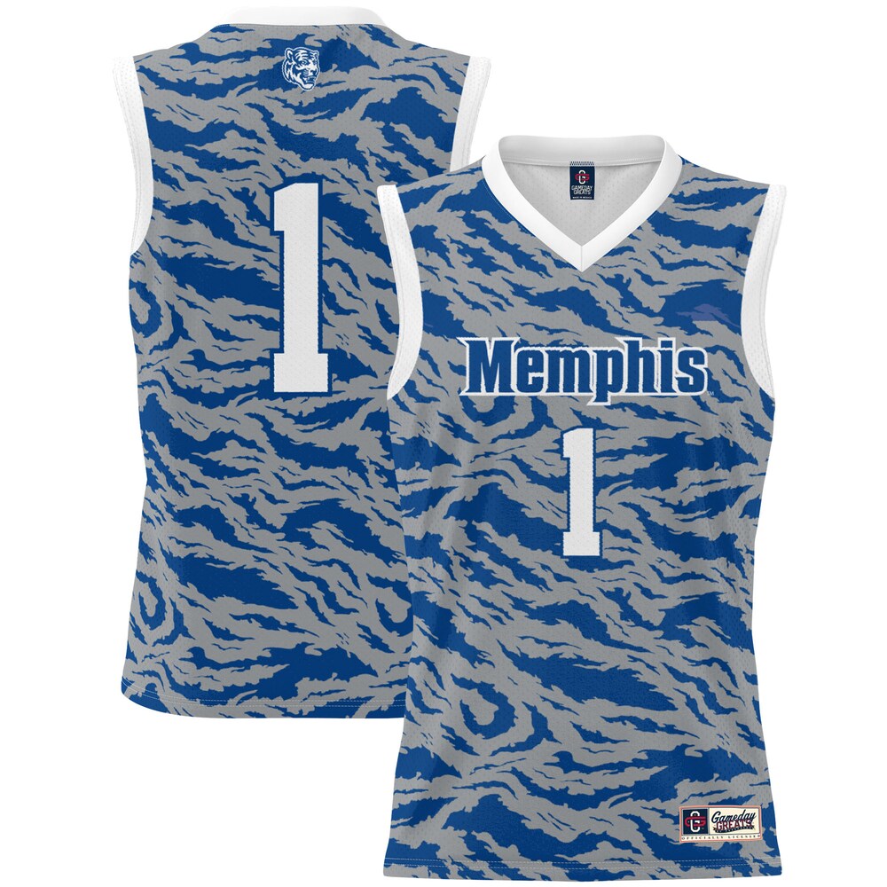 Gameday Greats 1 Royal Memphis Tigers Lightweight Basketball Jersey - retro stitched basketball jersey for Gameday Greats fans