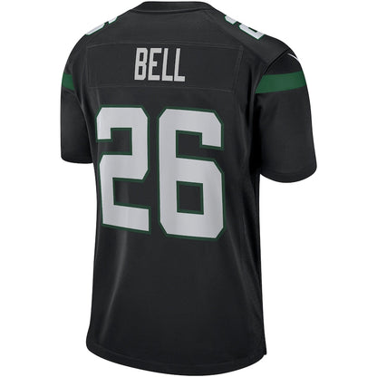 New York Jets Leveon Bell Stealth 9 NFL jersey front view