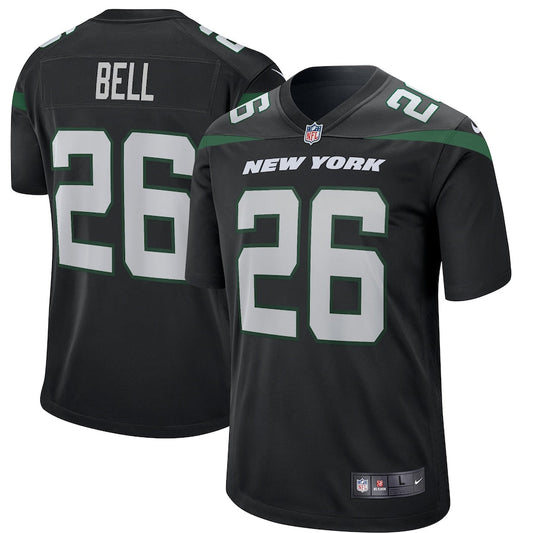 New York Jets Leveon Bell Stealth 9 NFL jersey front view
