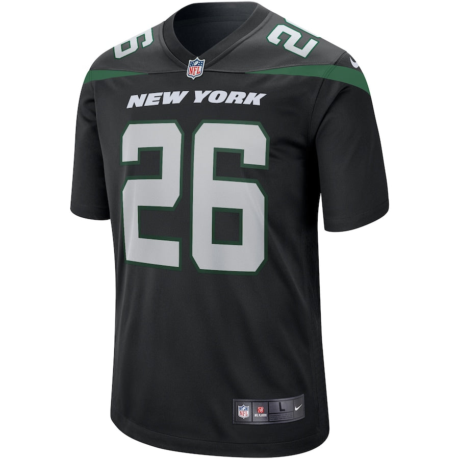 New York Jets Leveon Bell Stealth 9 NFL jersey front view