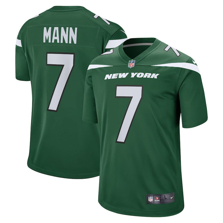 New York Jets Braden Mann Gotham NFL jersey front view