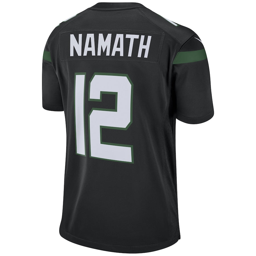 New York Jets Joe Namath Stealth 6 NFL jersey front view