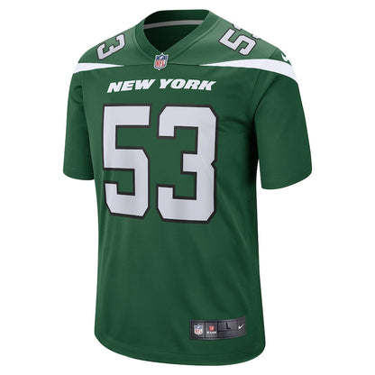 New York Jets Blake Cashman Gotham NFL jersey front view