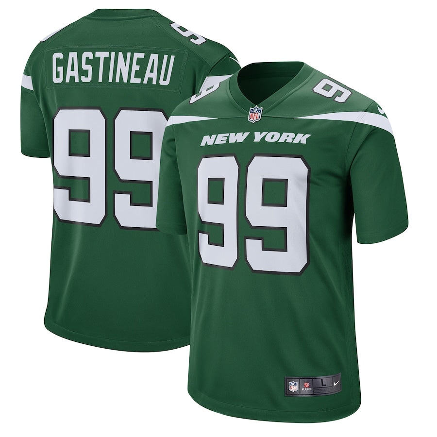 New York Jets Mark Gastineau Gotham NFL jersey front view