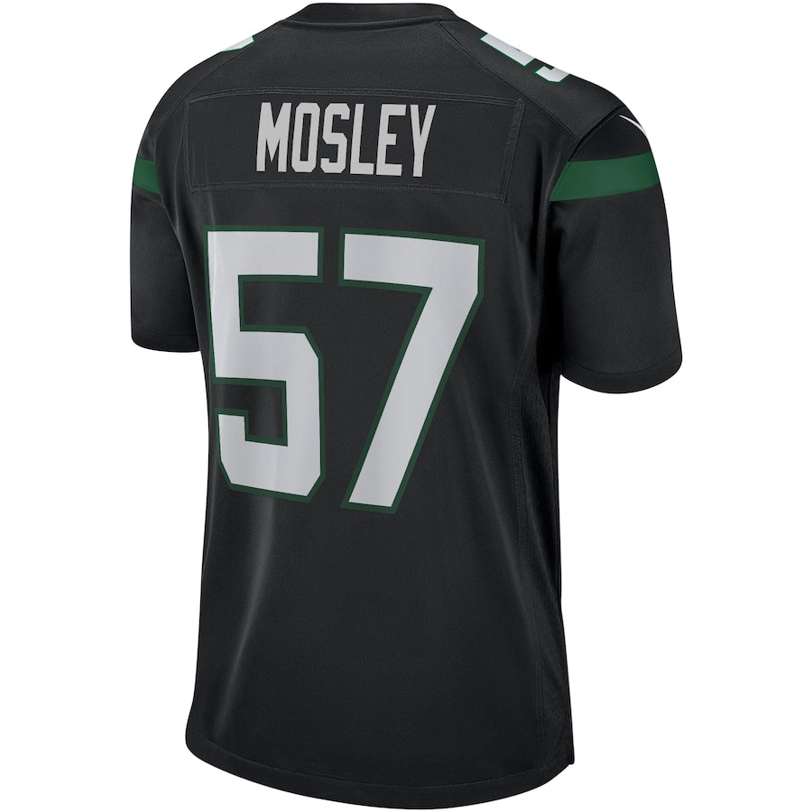 New York Jets Cj Mosley Stealth NFL jersey front view
