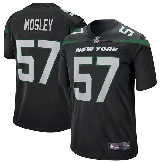 New York Jets Cj Mosley Stealth NFL jersey front view