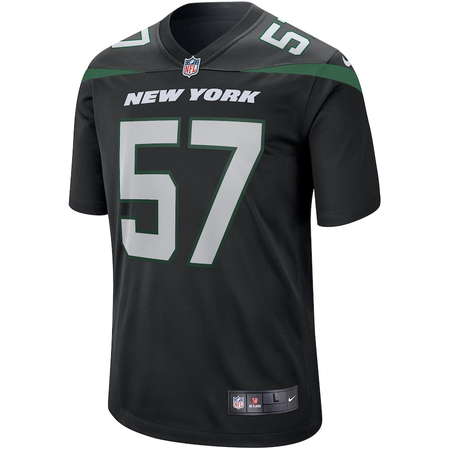 New York Jets Cj Mosley Stealth NFL jersey front view